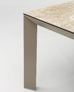 Mesa comedor aluminio exterior Orick Taupe