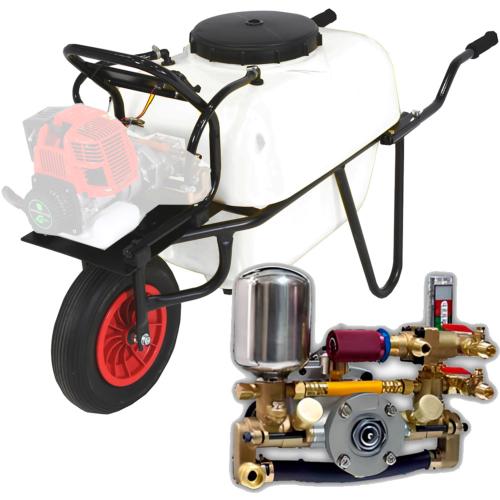 Carretilla fumigadora 100L motor Eléctrico 40bar 10L.