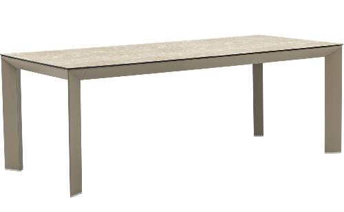 Mesa comedor aluminio exterior Orick Taupe