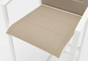 Taburete bar de aluminio exterior Orick Taupe