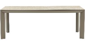 Mesa comedor aluminio exterior Orick Taupe