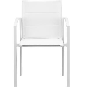 Silla aluminio exterior Orick Blanca